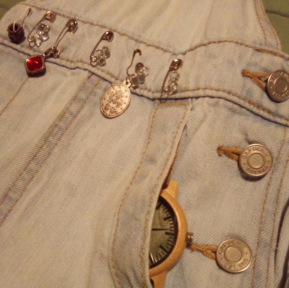 Handmade Gap overalls bohemian hobo bag - Picture 11 of 13